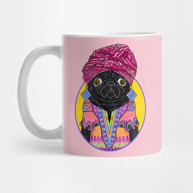 Black Pug by FivePugs